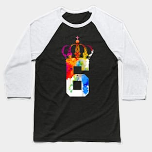 Kids Queen 6 Years King 6Th Birthday Baseball T-Shirt